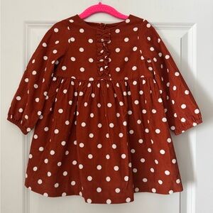 Jacadi Velvet polka dot dress